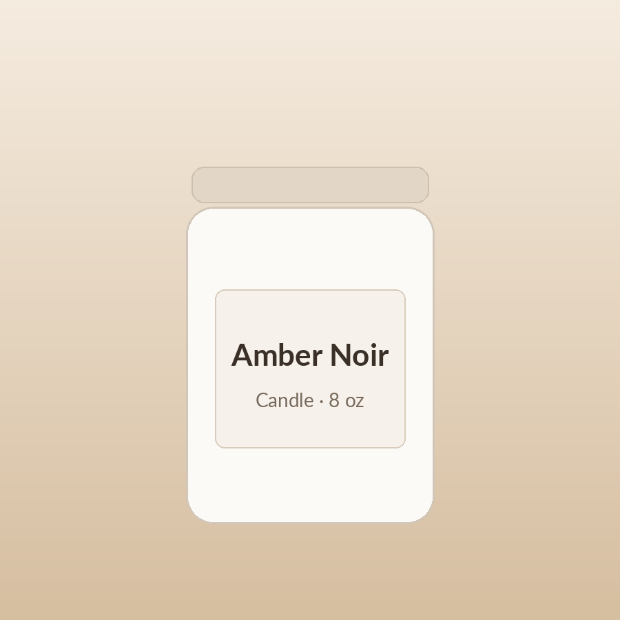 Amber Noir Candle