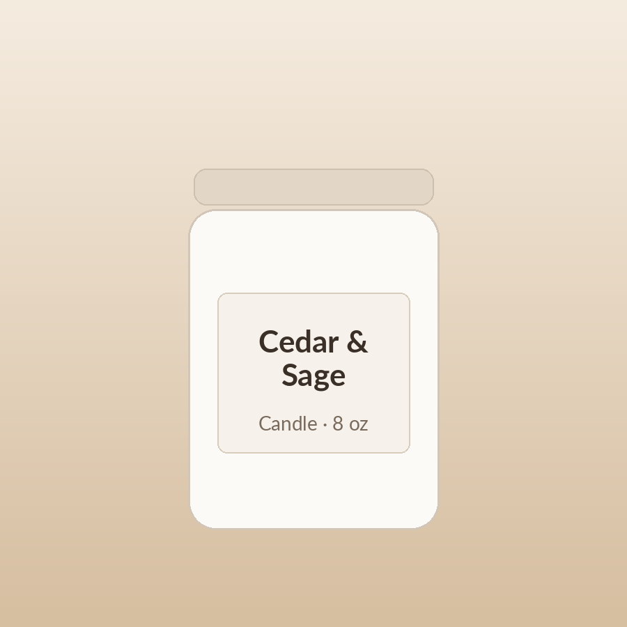 Cedar & Sage Candle