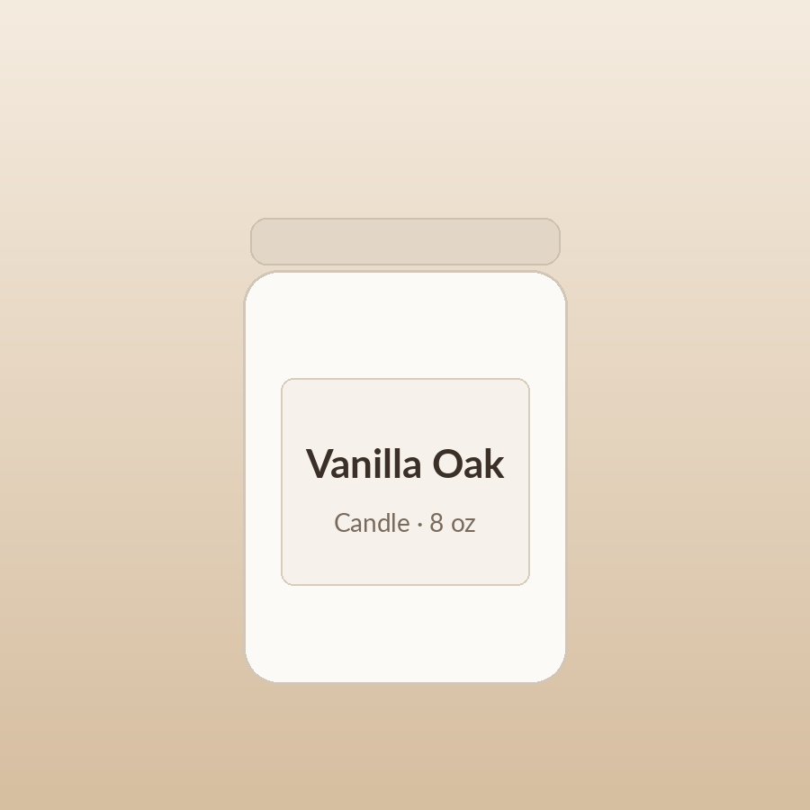 Vanilla Oak Candle